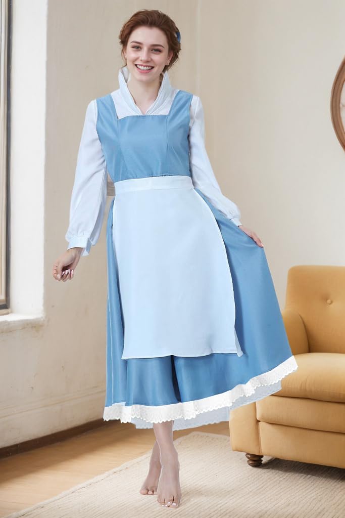 GOLDSTITCH Women's Apron Maid Dress Cosplay Costume Halloween Cosplay Costumes - Image 2